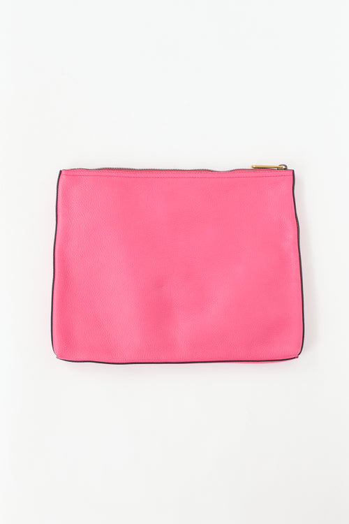 Gucci Leather Logo Portfolio Clutch