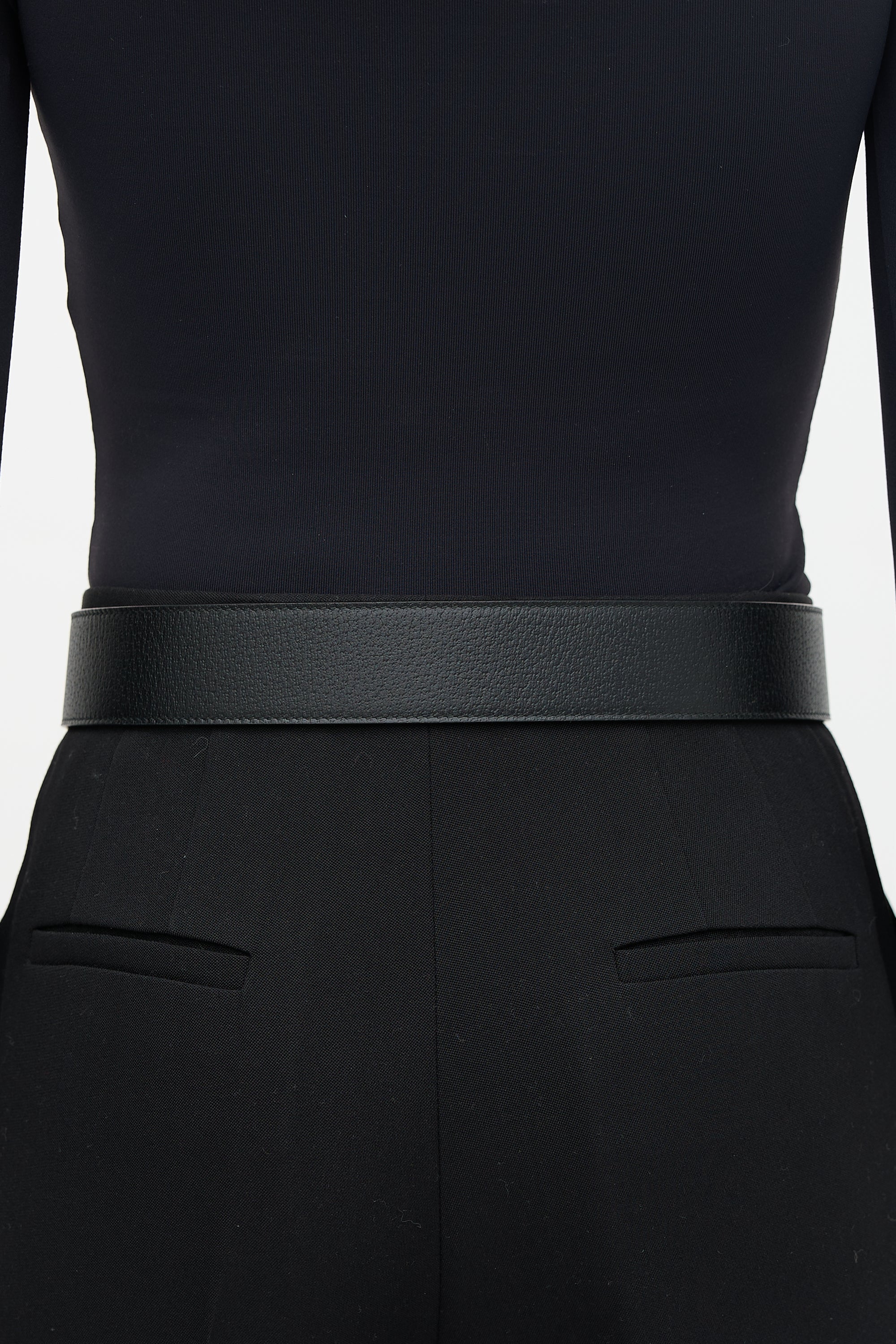 Gucci Leather Marmont GG Buckle Belt