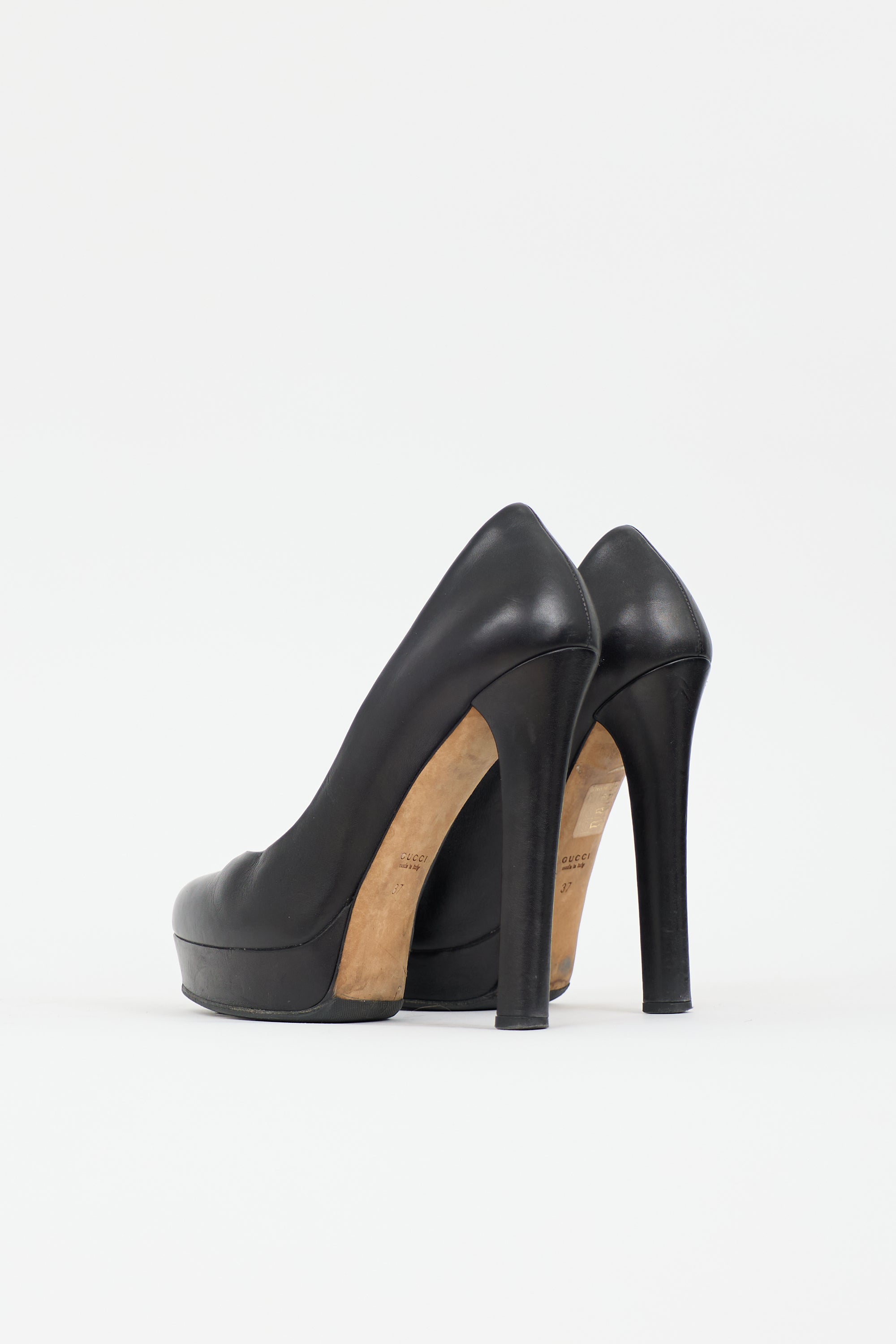 Gucci Leather Platform Pump