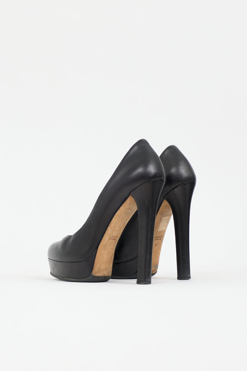 Gucci Leather Platform Pump