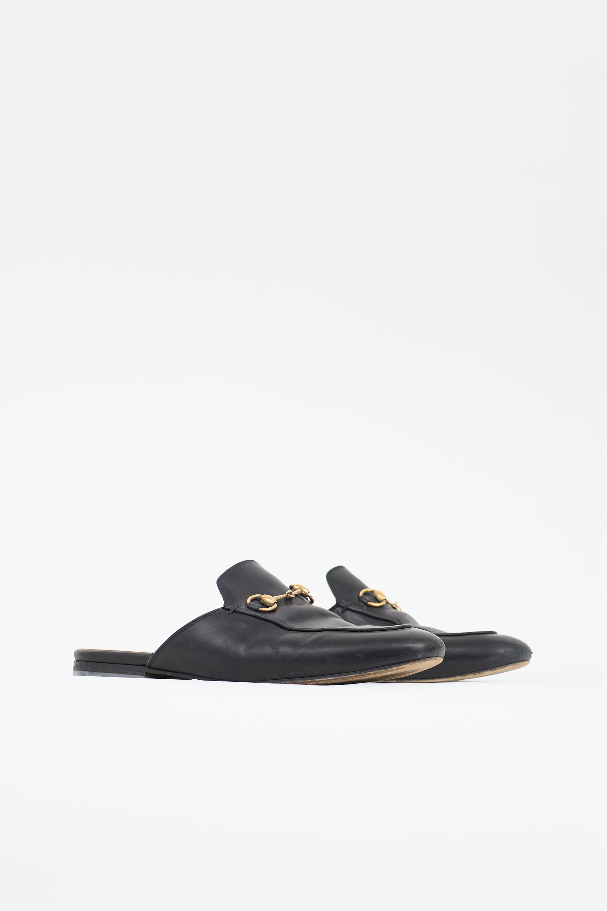 Gucci Leather Princetown Mule