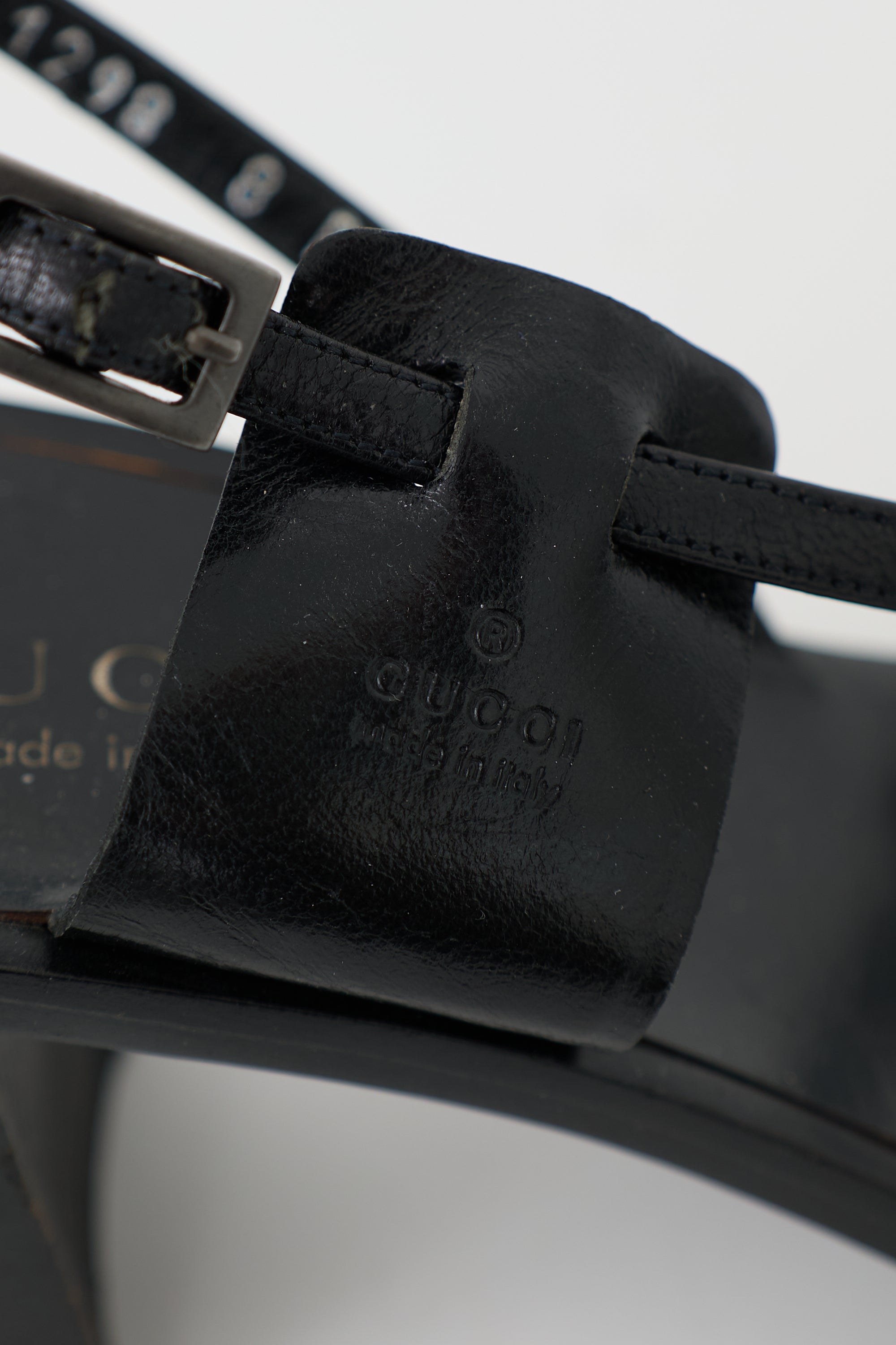 Gucci Leather Slingback Sandal