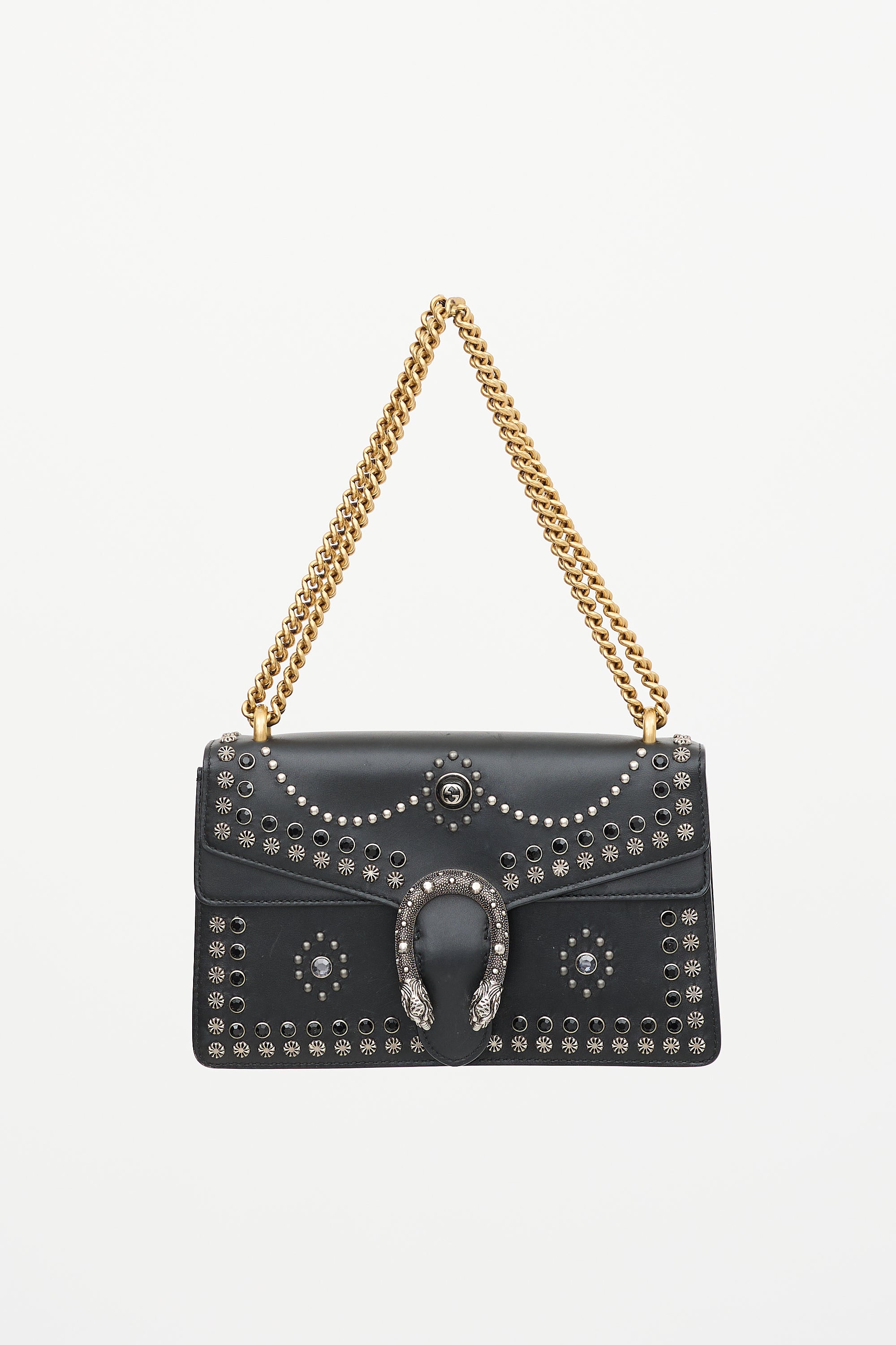 Gucci Leather Studded Dionysus Bag