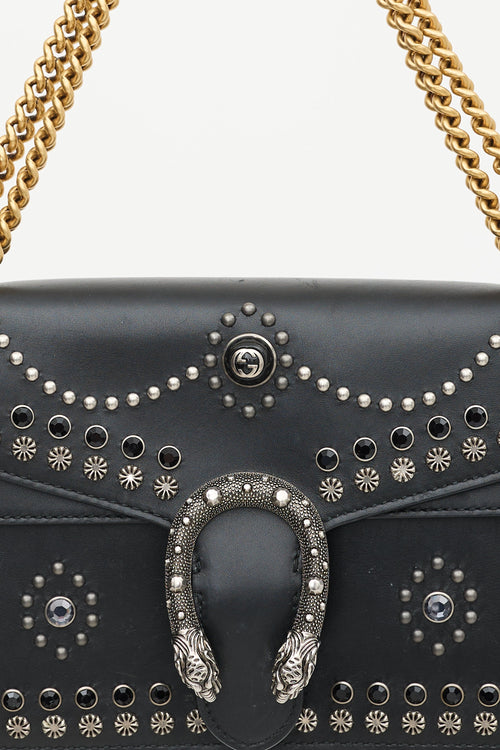 Gucci Leather Studded Dionysus Bag