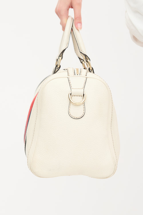 Gucci Leather Web Joy Boston Bag