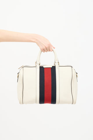 Gucci Leather Web Joy Boston Bag