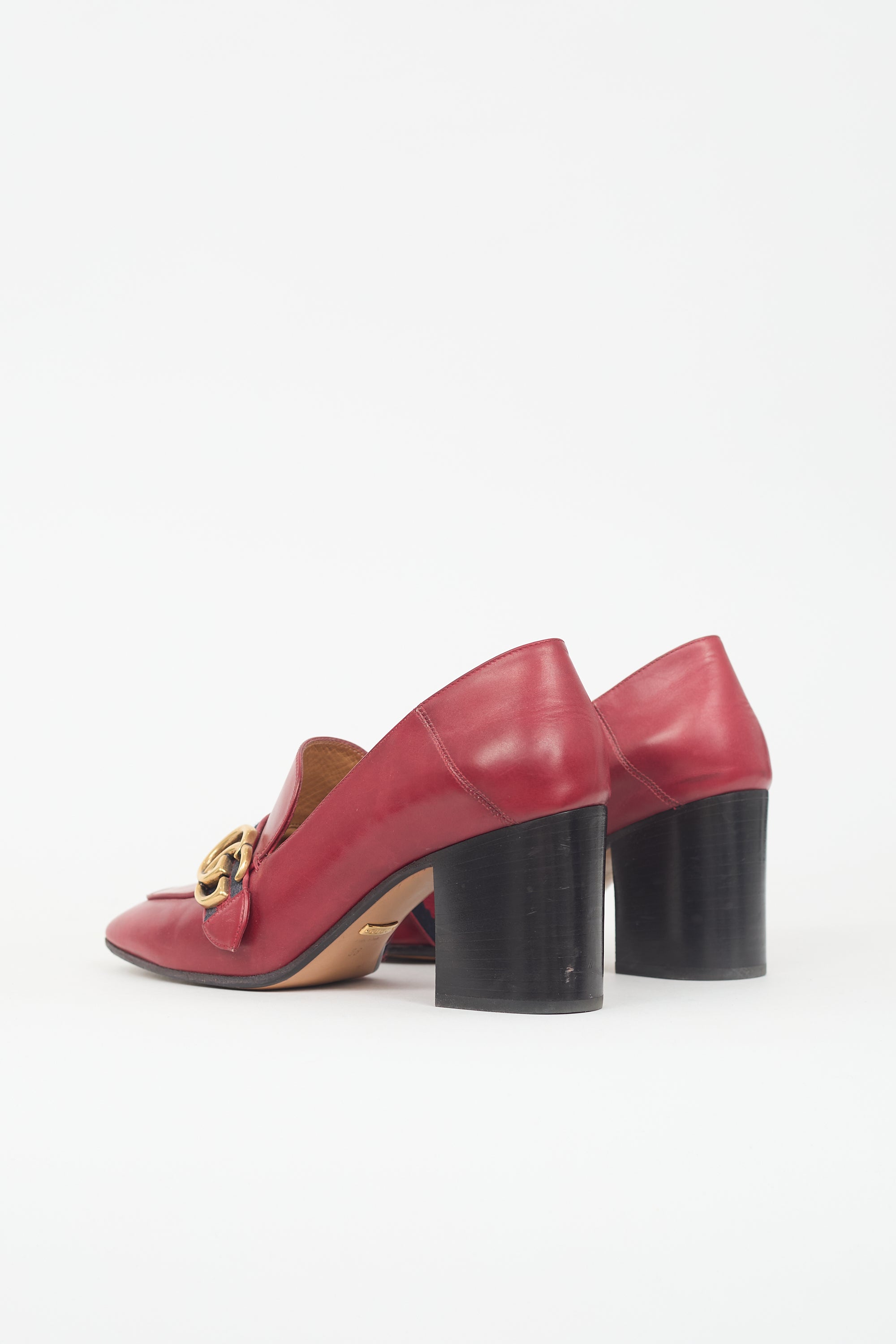 Gucci Leather Web Peyton Loafer