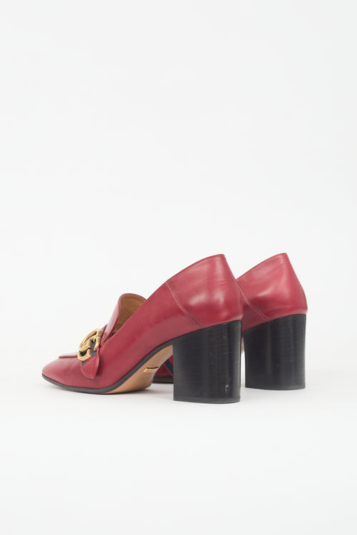 Gucci Leather Web Peyton Loafer