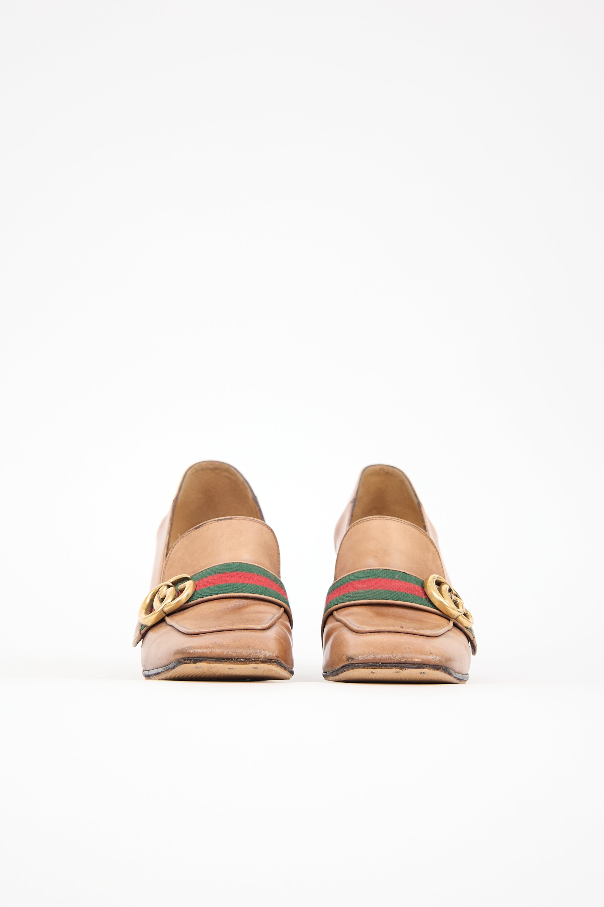 Gucci Leather Web Peyton Loafer