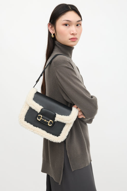 Gucci Leather & Shearling 1955 Bag