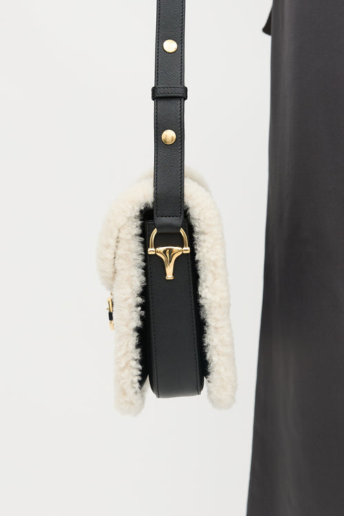 Gucci Leather & Shearling 1955 Bag