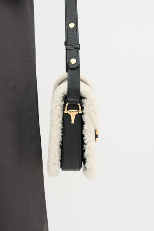 Gucci Leather & Shearling 1955 Bag