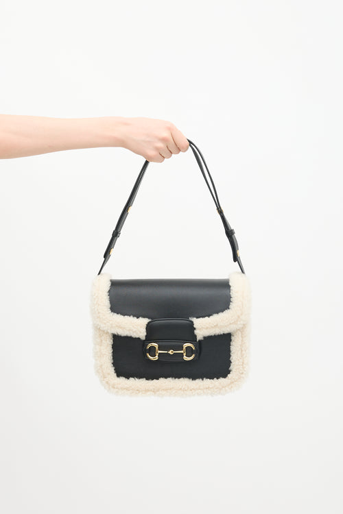 Gucci Leather & Shearling 1955 Bag