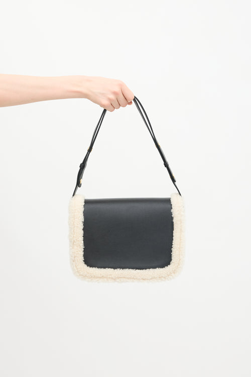 Gucci Leather & Shearling 1955 Bag