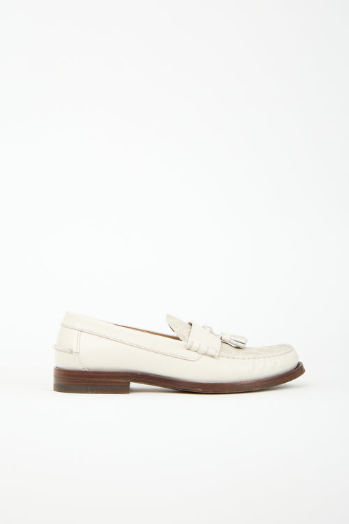Gucci Leather GG Tassel Loafer