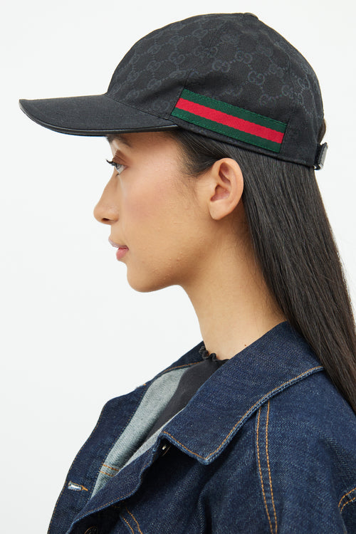 Gucci Black GG Embroidered Baseball Cap