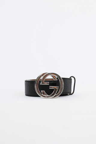 Leather Monogram Interlocking GG