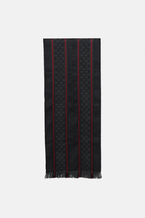 Gucci Web GG Monogram Scarf