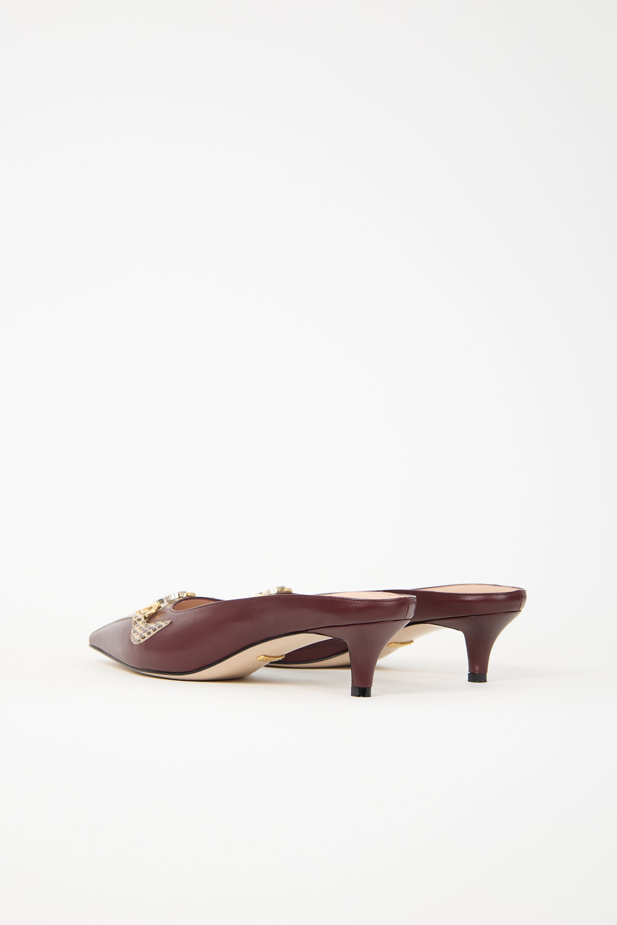 Gucci Leather Zumi Mule