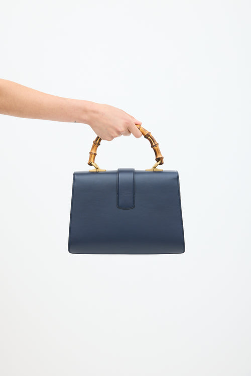 Gucci Navy & Multicolour Leather Dionysus Bamboo Bag