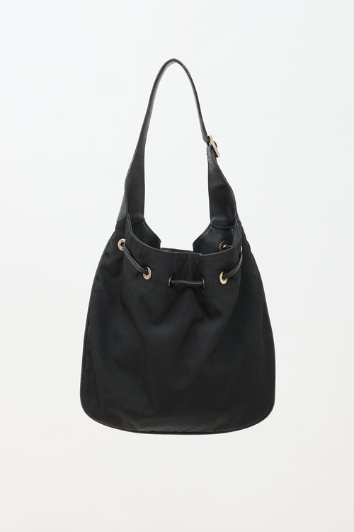 Gucci Nylon Drawstring Shoulder Bag