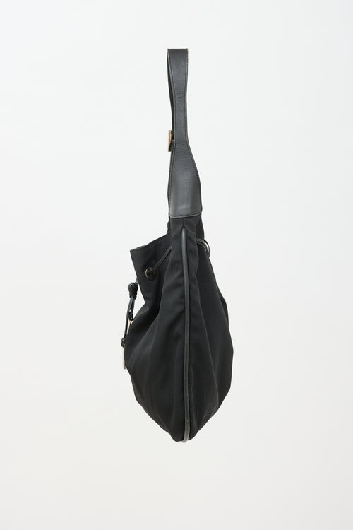 Gucci Nylon Drawstring Shoulder Bag
