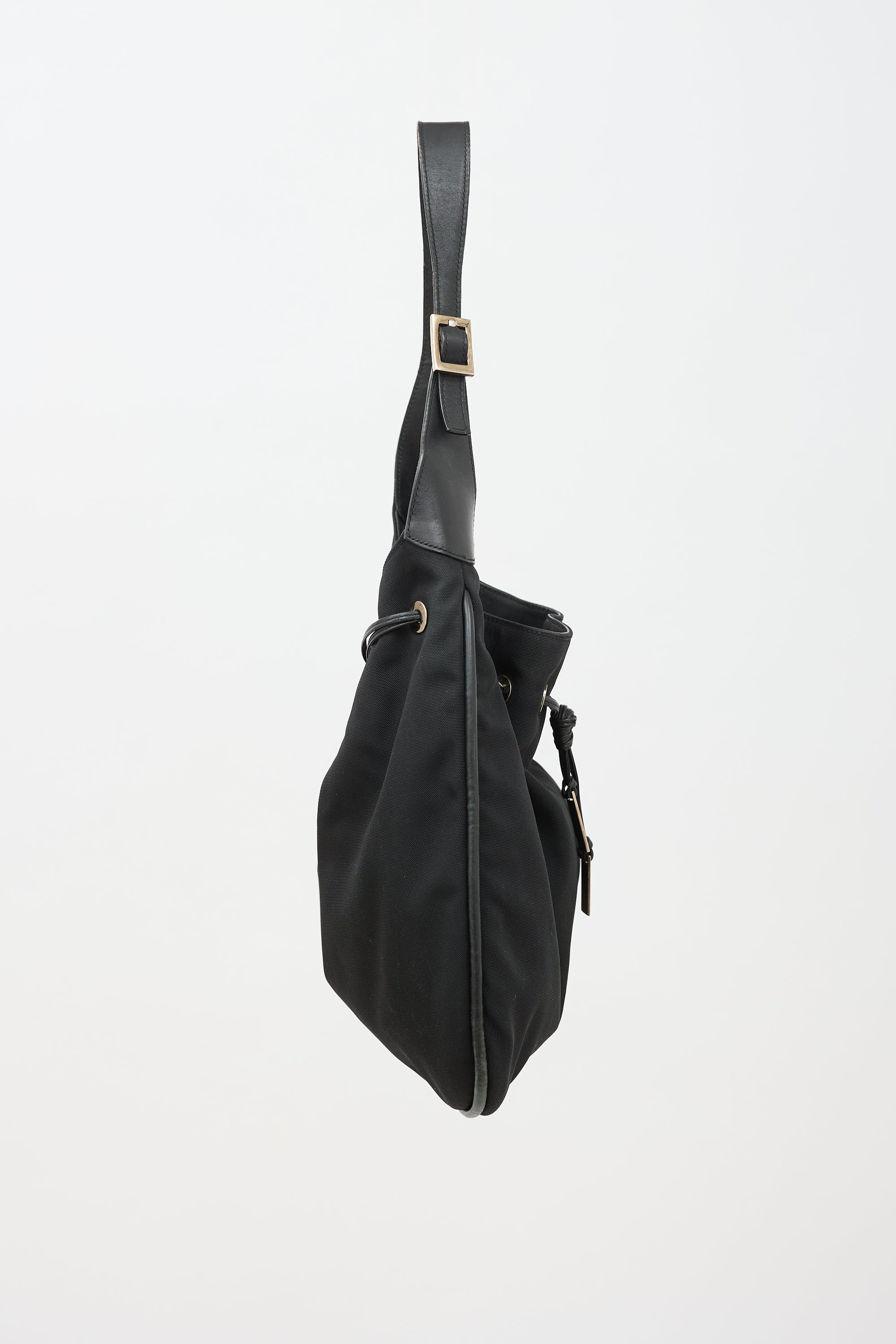 Gucci Nylon Drawstring Shoulder Bag