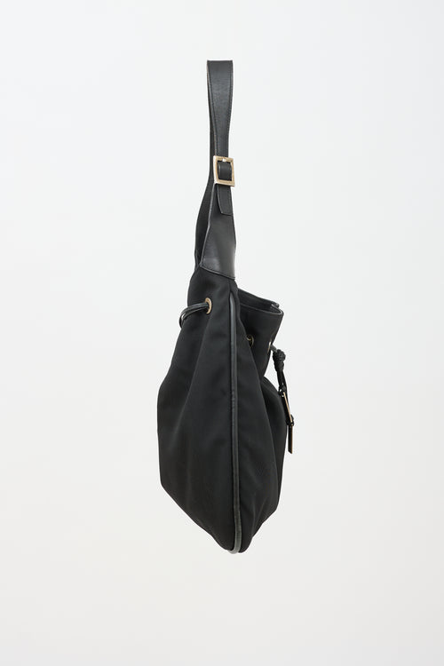 Gucci Nylon Drawstring Shoulder Bag