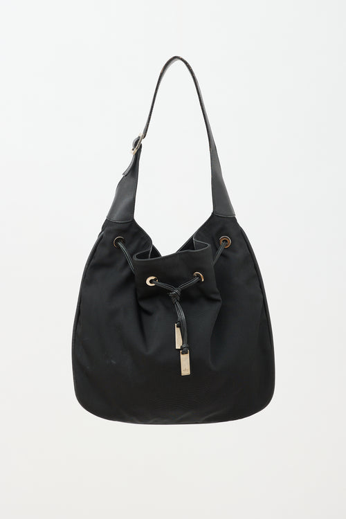 Gucci Nylon Drawstring Shoulder Bag