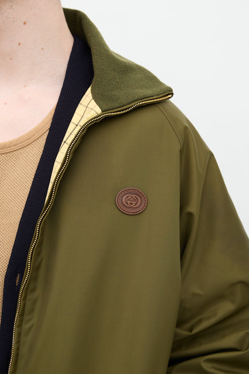 Gucci Nylon Check Reversible Jacket