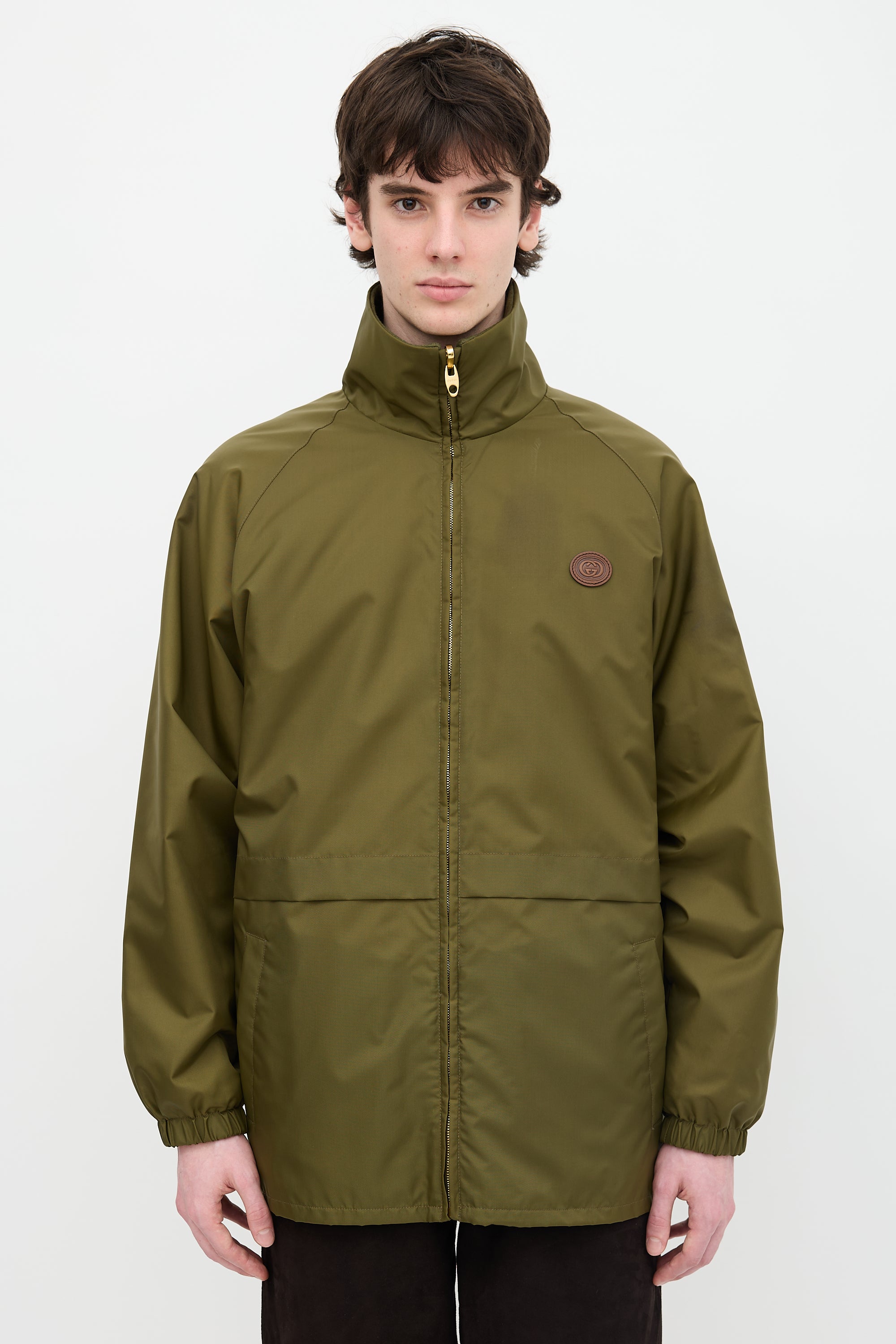 Gucci Nylon Check Reversible Jacket
