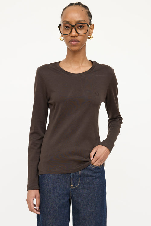 Gucci 2007 Cotton Embroidered Logo T-Shirt