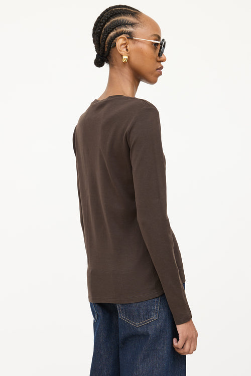 Gucci 2007 Cotton Embroidered Logo T-Shirt