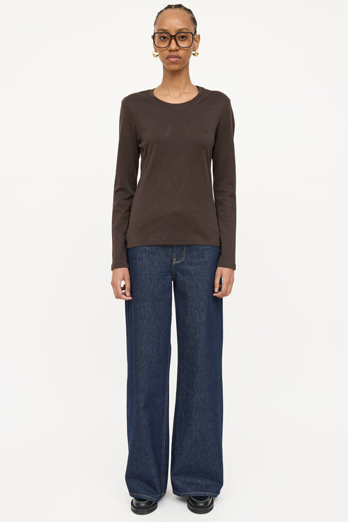 Gucci 2007 Cotton Embroidered Logo T-Shirt