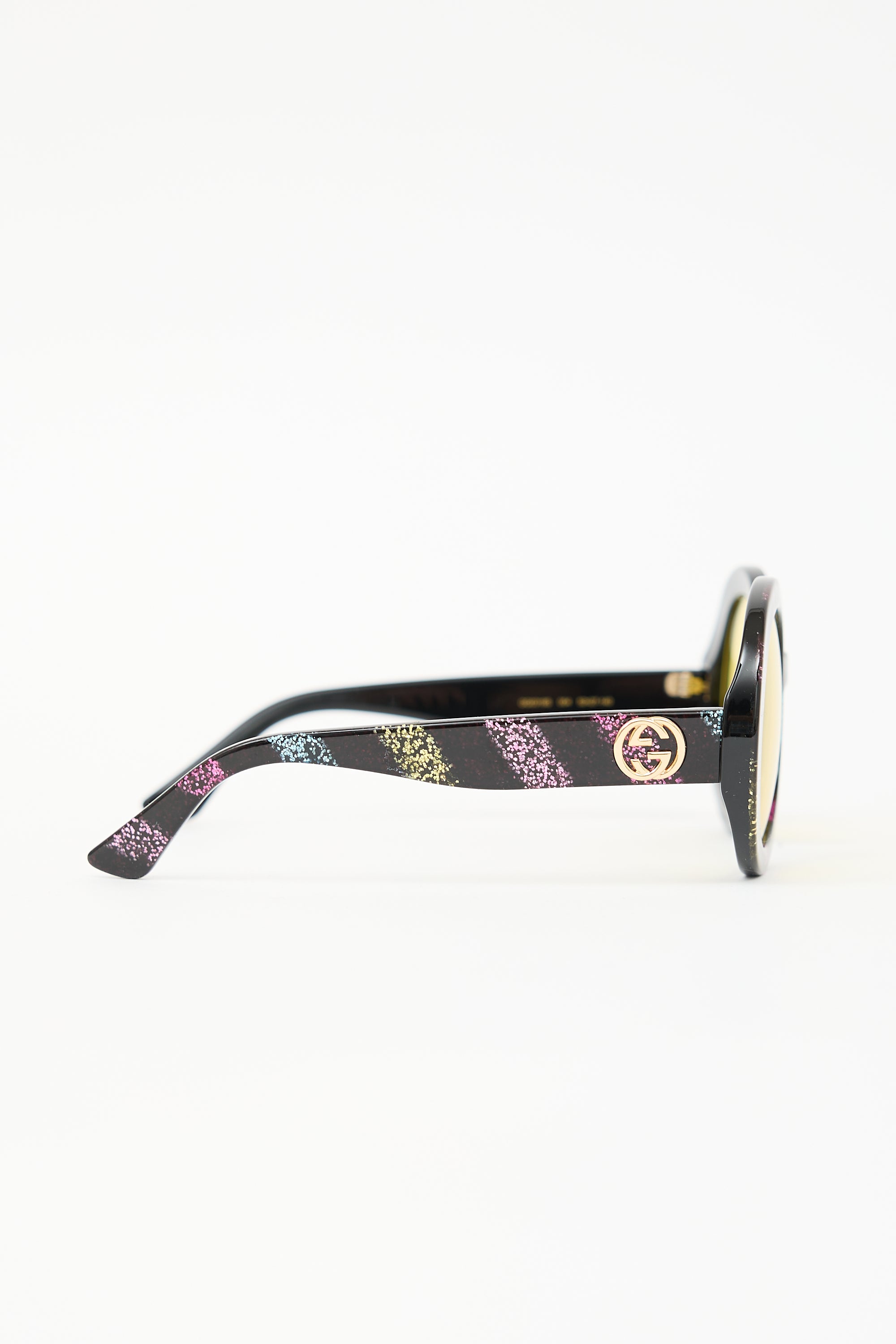 Gucci GG0319S Glitter Circle Sunglasses