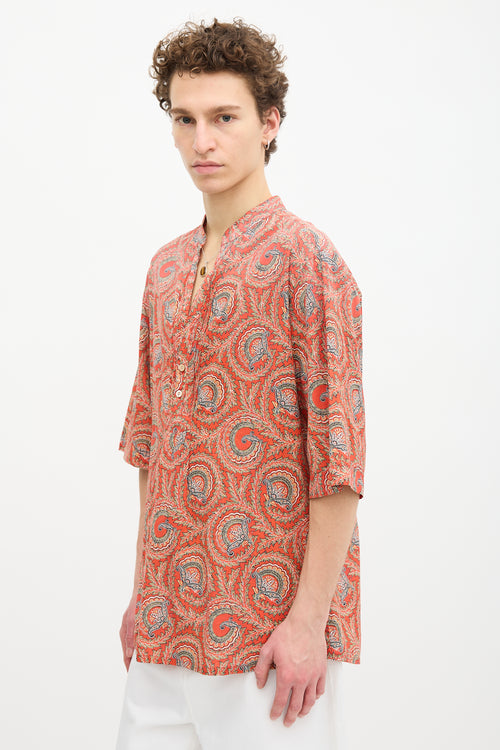 Gucci Paisley Tunic Shirt