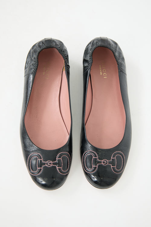 Gucci Patent Leather Ballet Flat