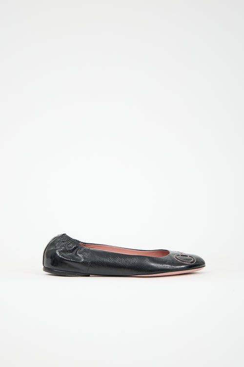 Gucci Patent Leather Ballet Flat