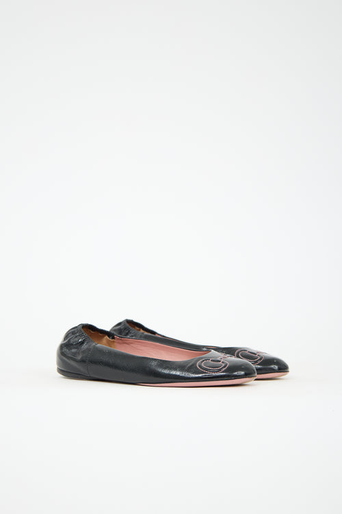 Gucci Patent Leather Ballet Flat