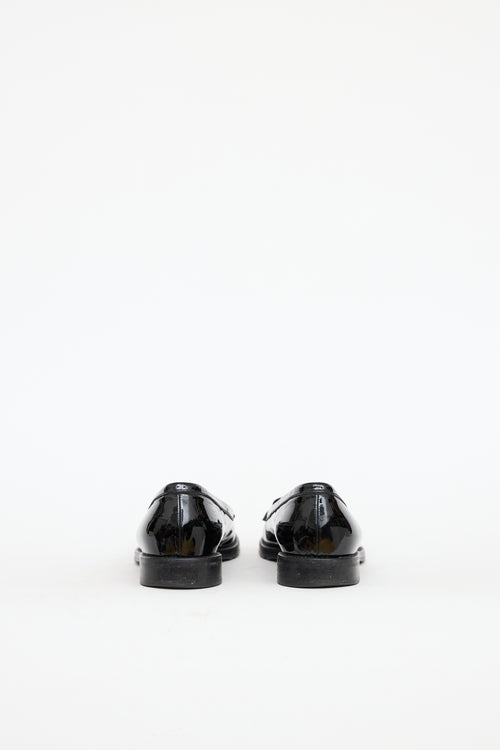 Gucci Patent Leather Logo Loafer