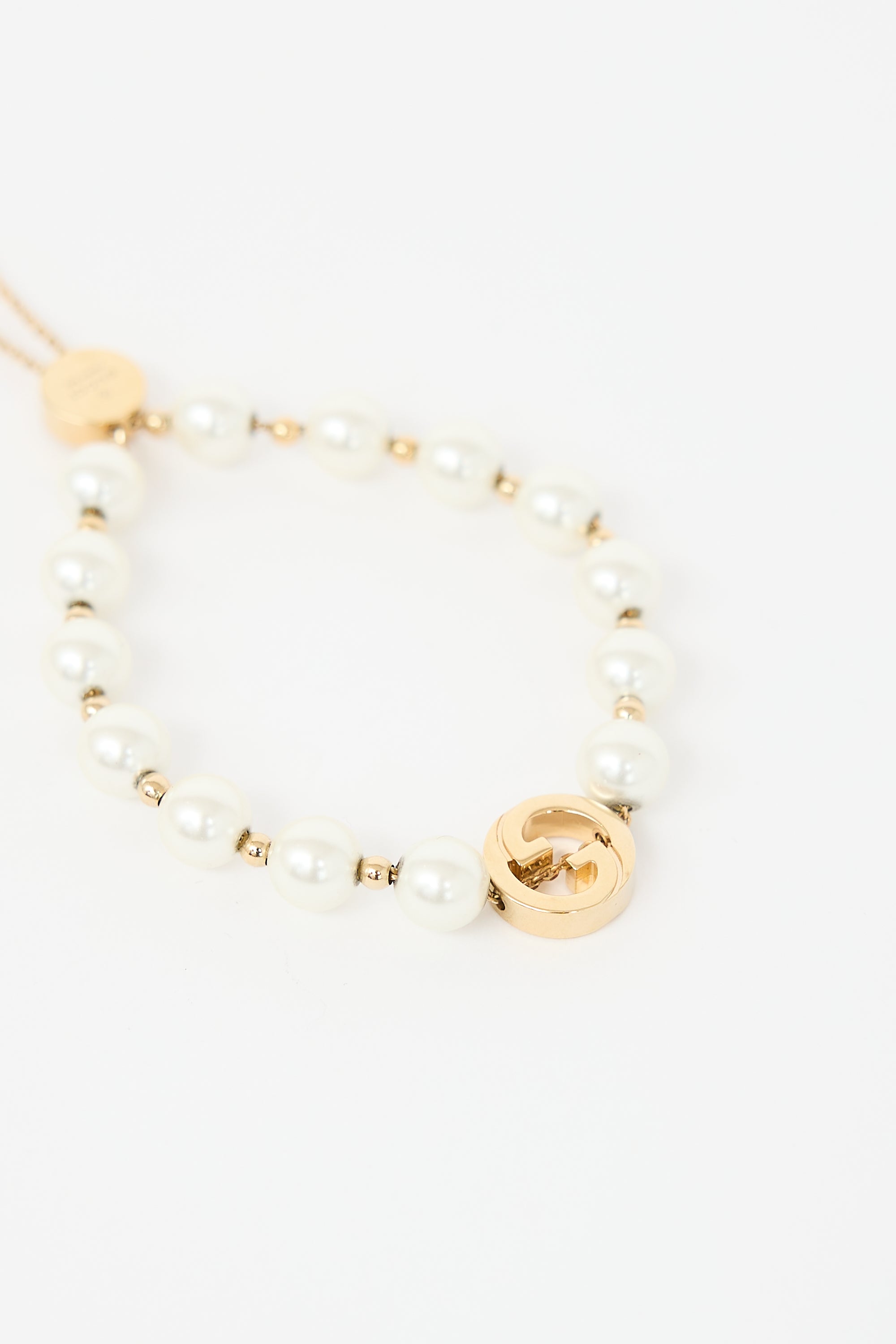 Gucci Pearl Interlocking GG Bracelet