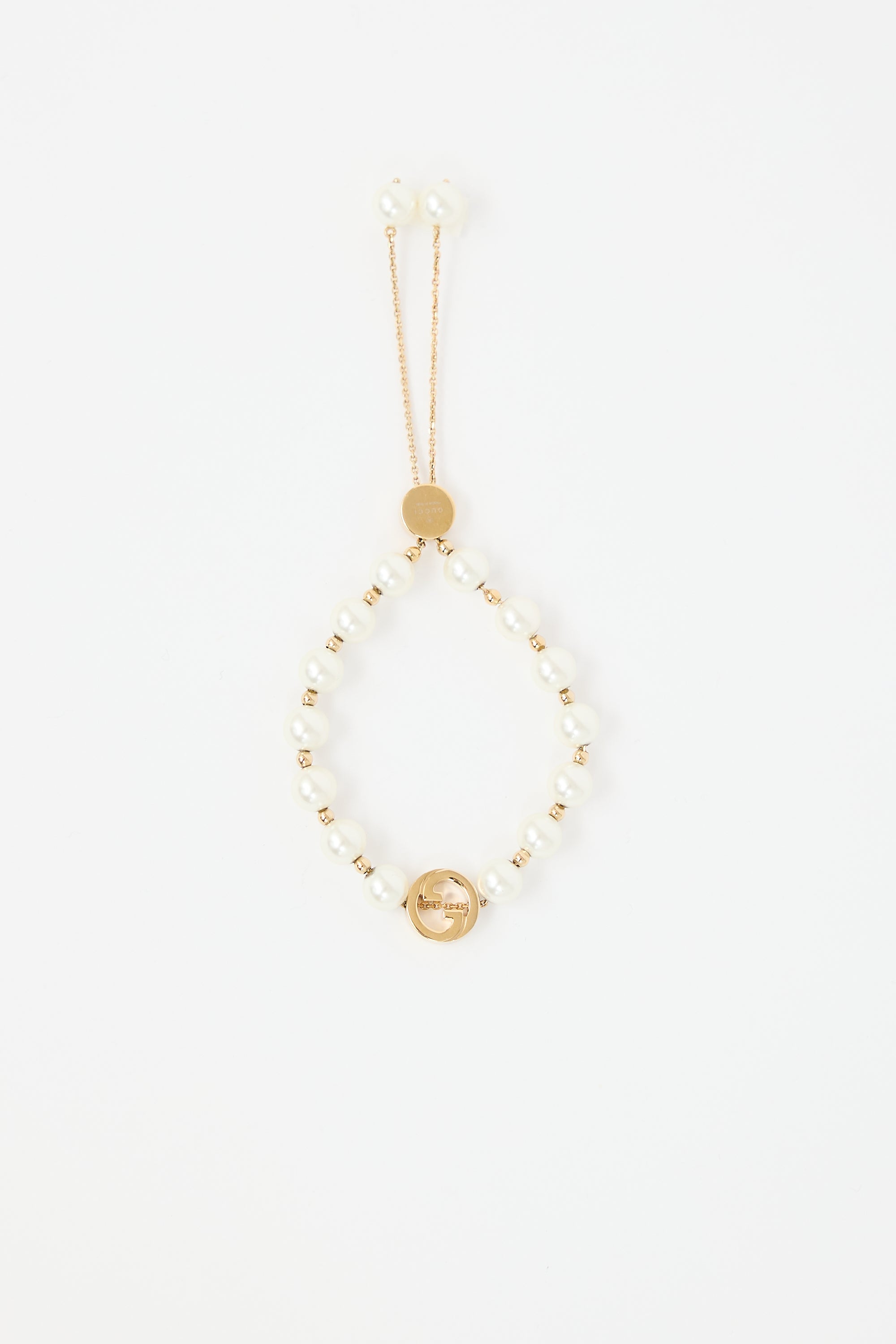 Gucci Pearl Interlocking GG Bracelet