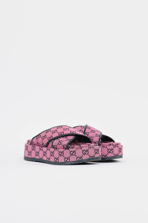 Gucci GG Canvas Platform Sandal