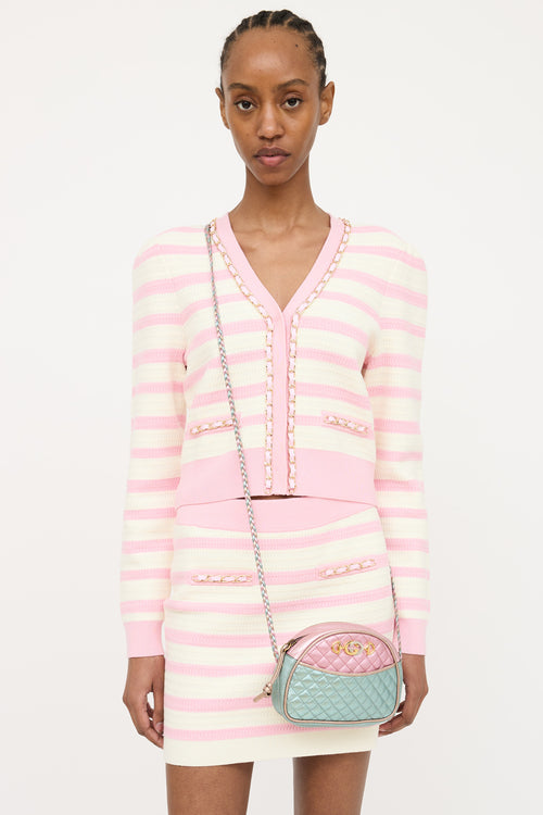 Gucci Zumi Dome Metallic Mini Bag