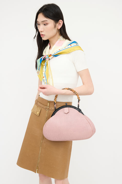 Gucci Leather Pagoda Frame Bag