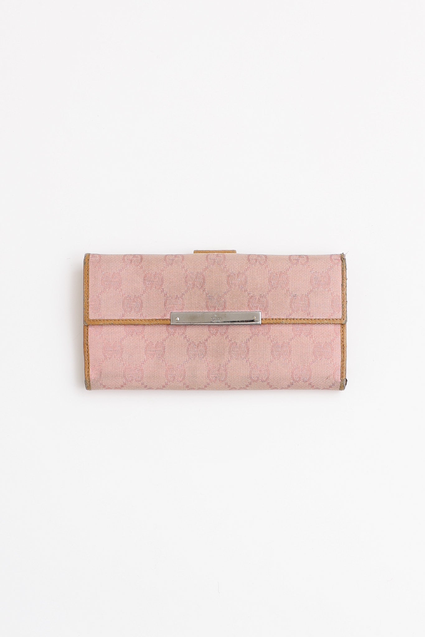 Gucci Monogram Canvas Long Bi-Fold Wallet