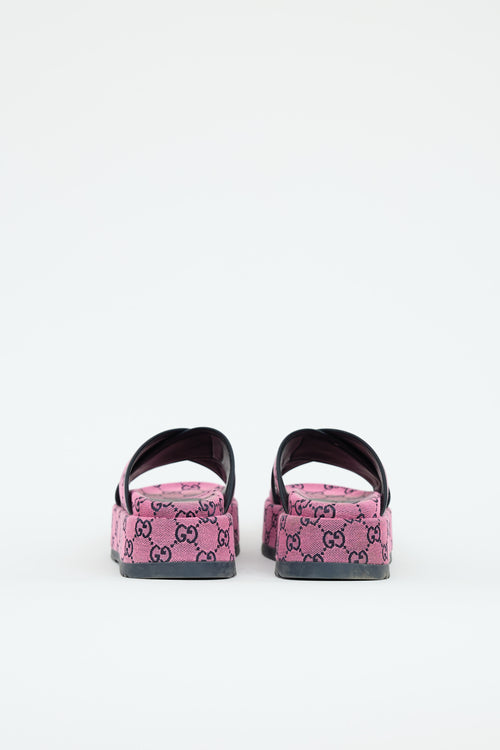 Gucci GG Canvas Platform Sandal
