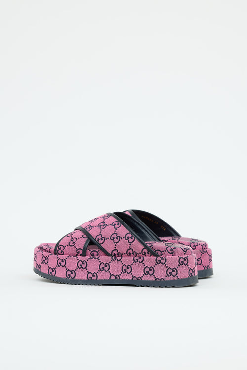 Gucci GG Canvas Platform Sandal