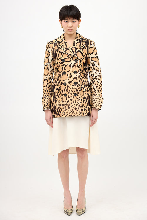 Gucci Vintage Printed Leather Jacket