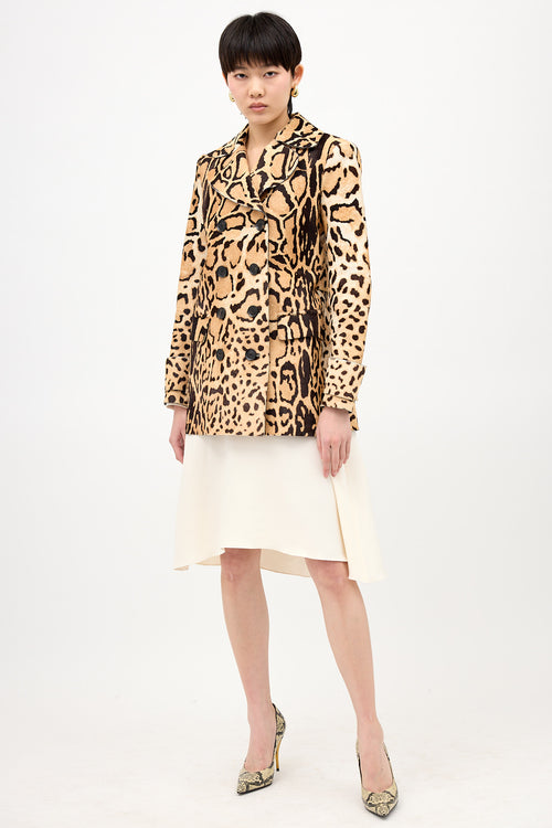 Gucci Vintage Printed Leather Jacket